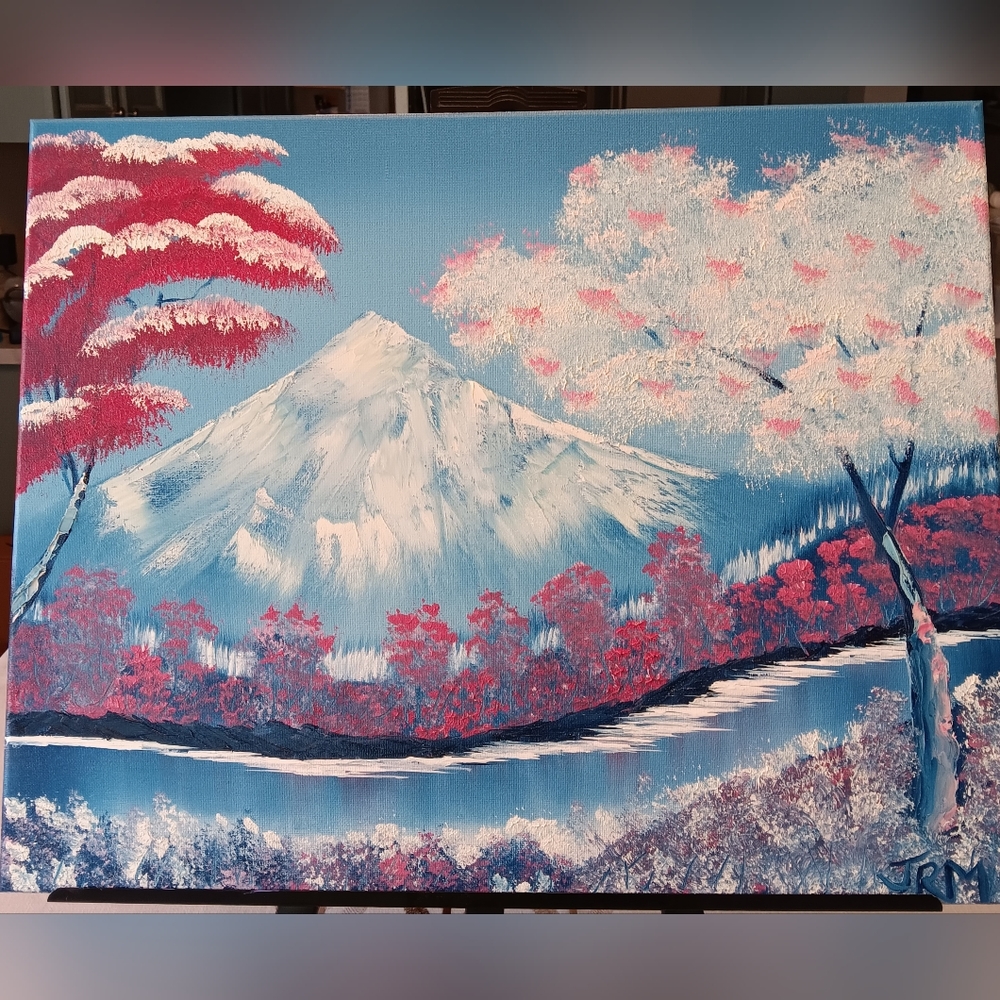 Mt Fuji Landscape Oil Painting